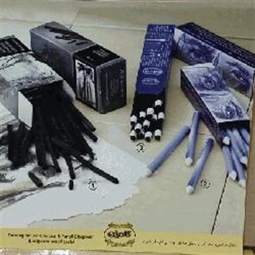 ذغال طراحی طبیعی و محو کن کامران